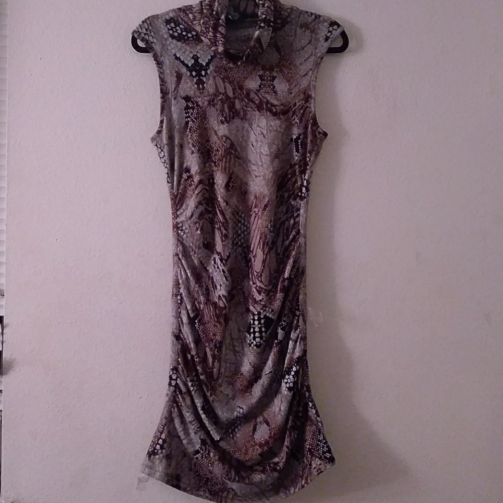 Cinched snake dress